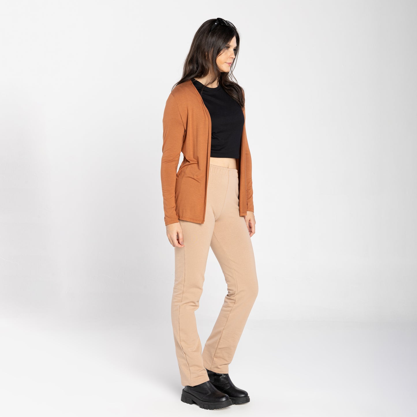 Cardigan Feminino - Marrom Canela