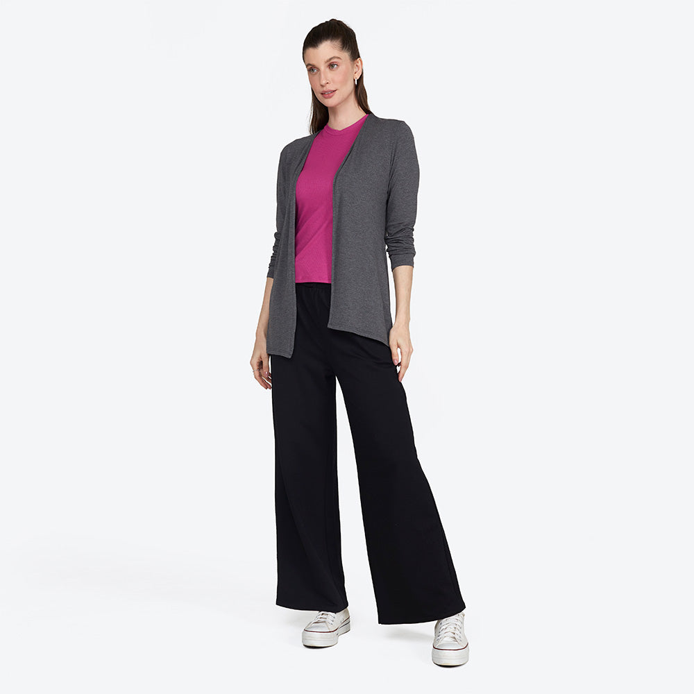 Cardigan Feminino - Mescla Escuro