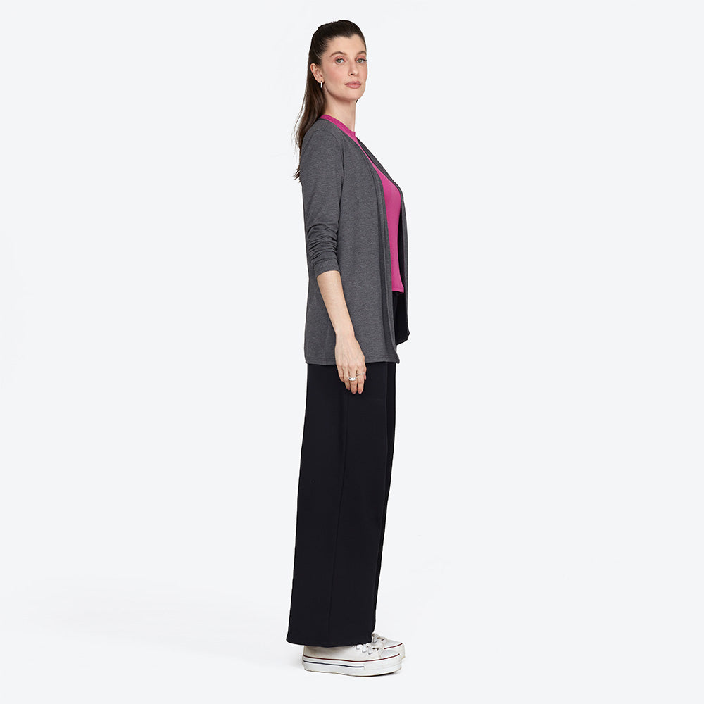 Cardigan Feminino - Mescla Escuro