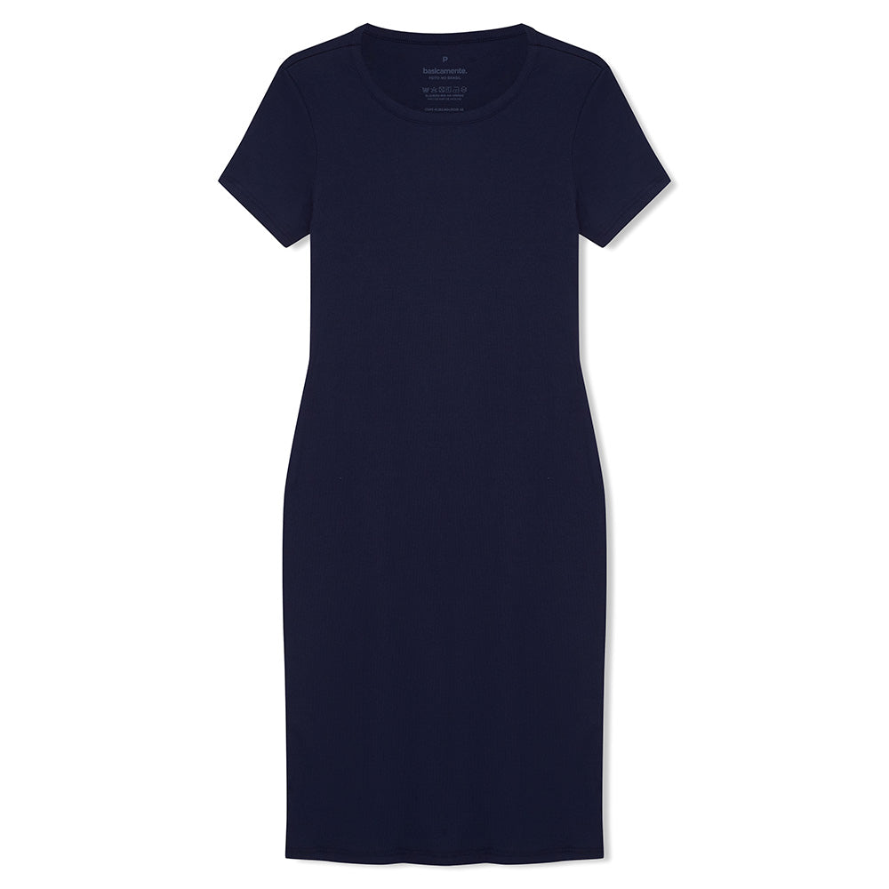 Vestido Curto Ribana - Azul Marinho