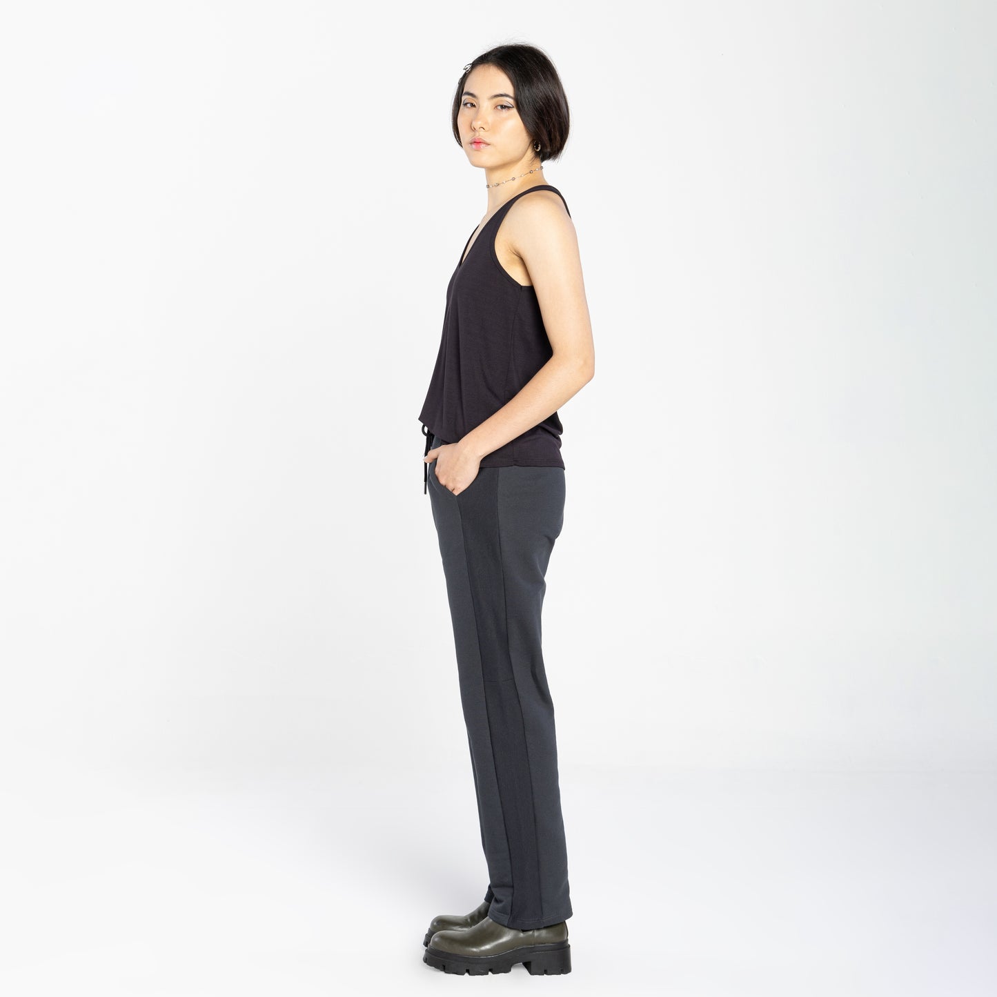 Regata Decote U Modal Feminina - Preto