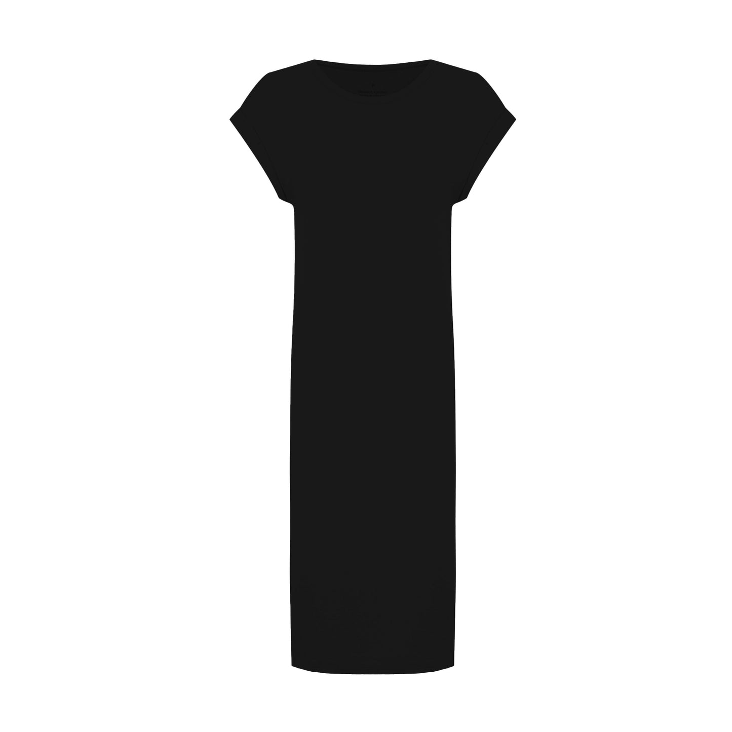 Vestido Midi Manga Japonesa - Preto