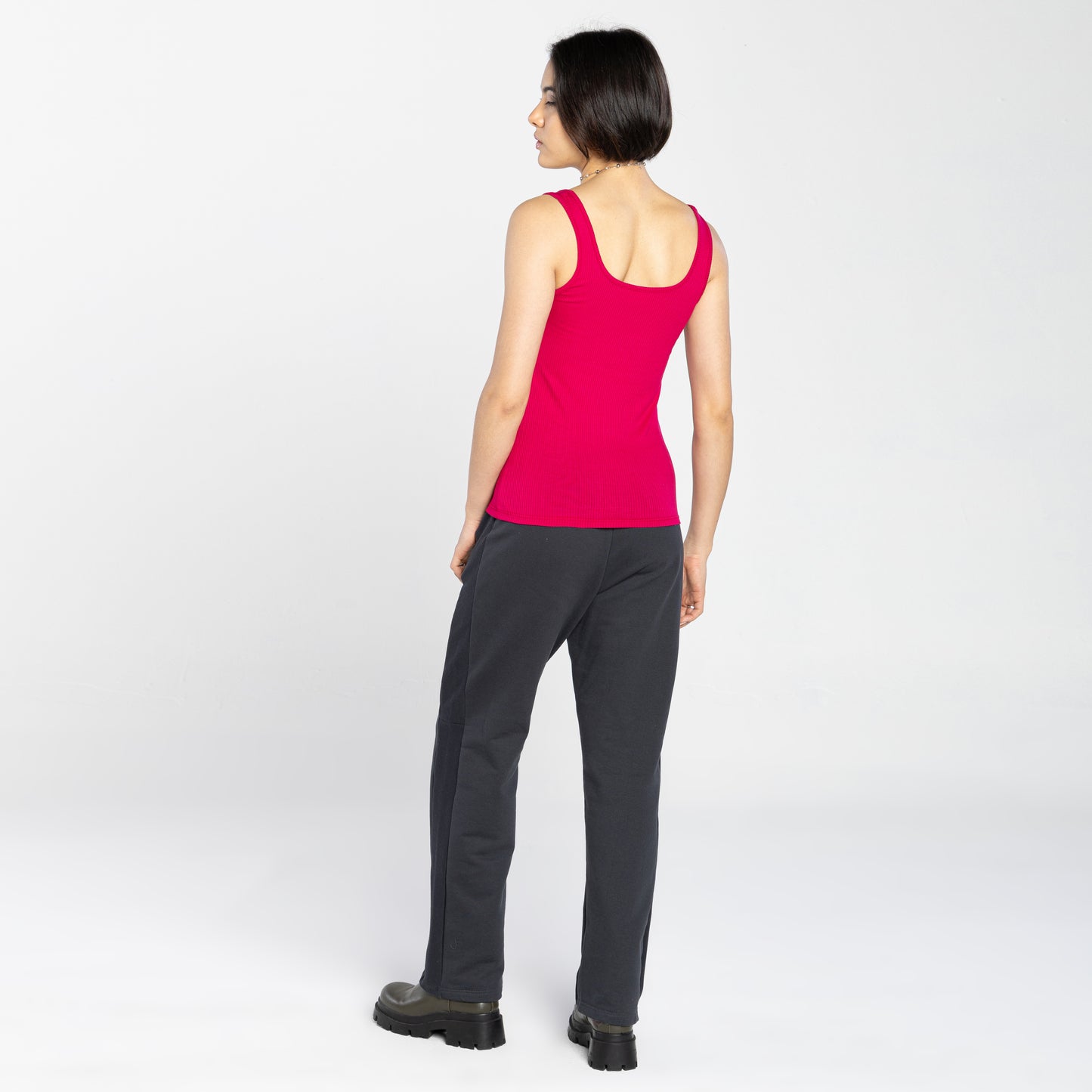 Regata Canelada Gola U Feminina - Magenta