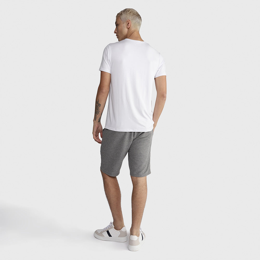 Tech T-Shirt Modal Gola V Masculina - Branco