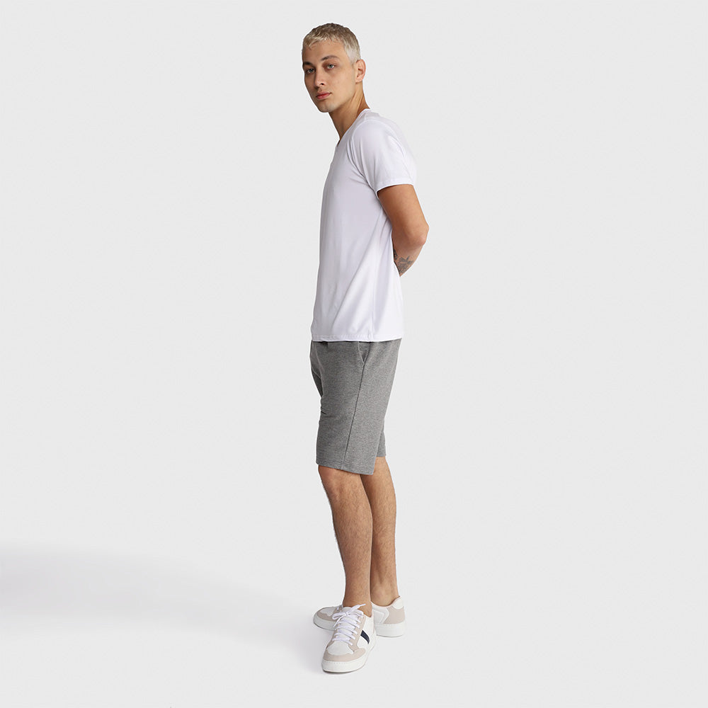 Tech T-Shirt Modal Gola V Masculina - Branco