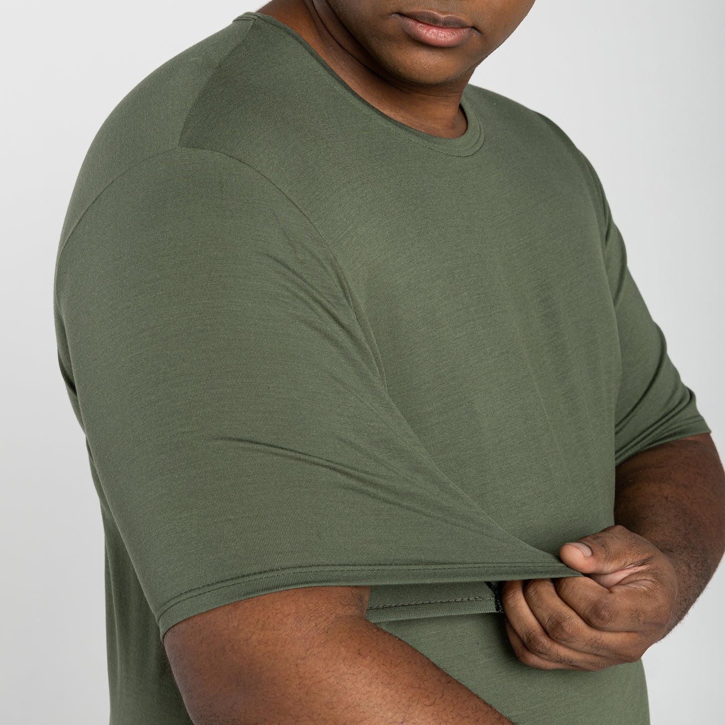 Tech T-Shirt Modal Plus Masculina - Verde Figo