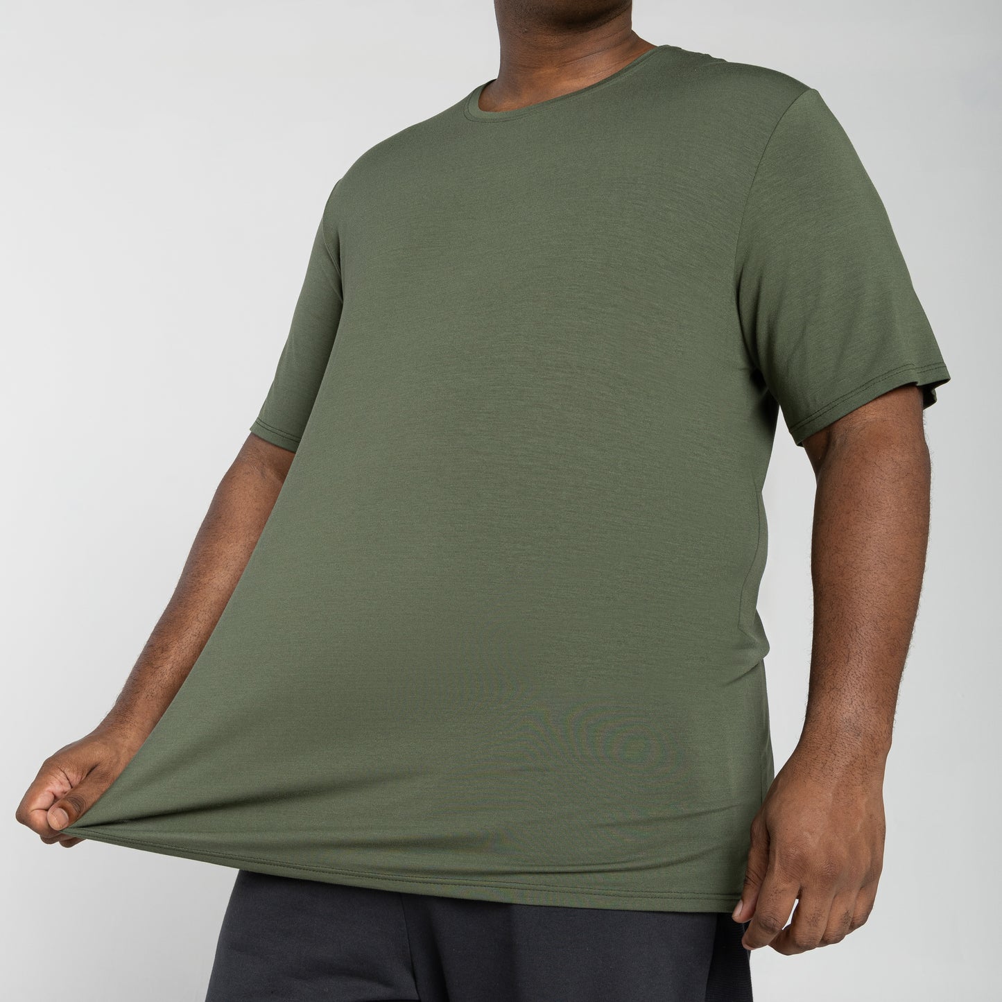 Tech T-Shirt Modal Plus Masculina - Verde Figo