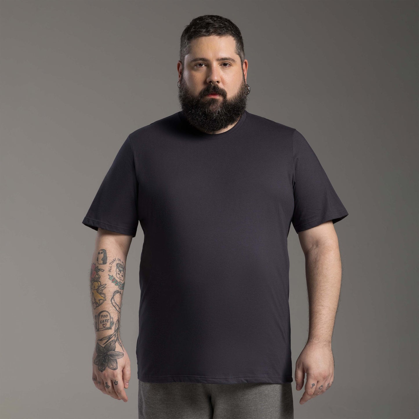 Tech T-shirt Impermeável Plus Masculina - Grafite