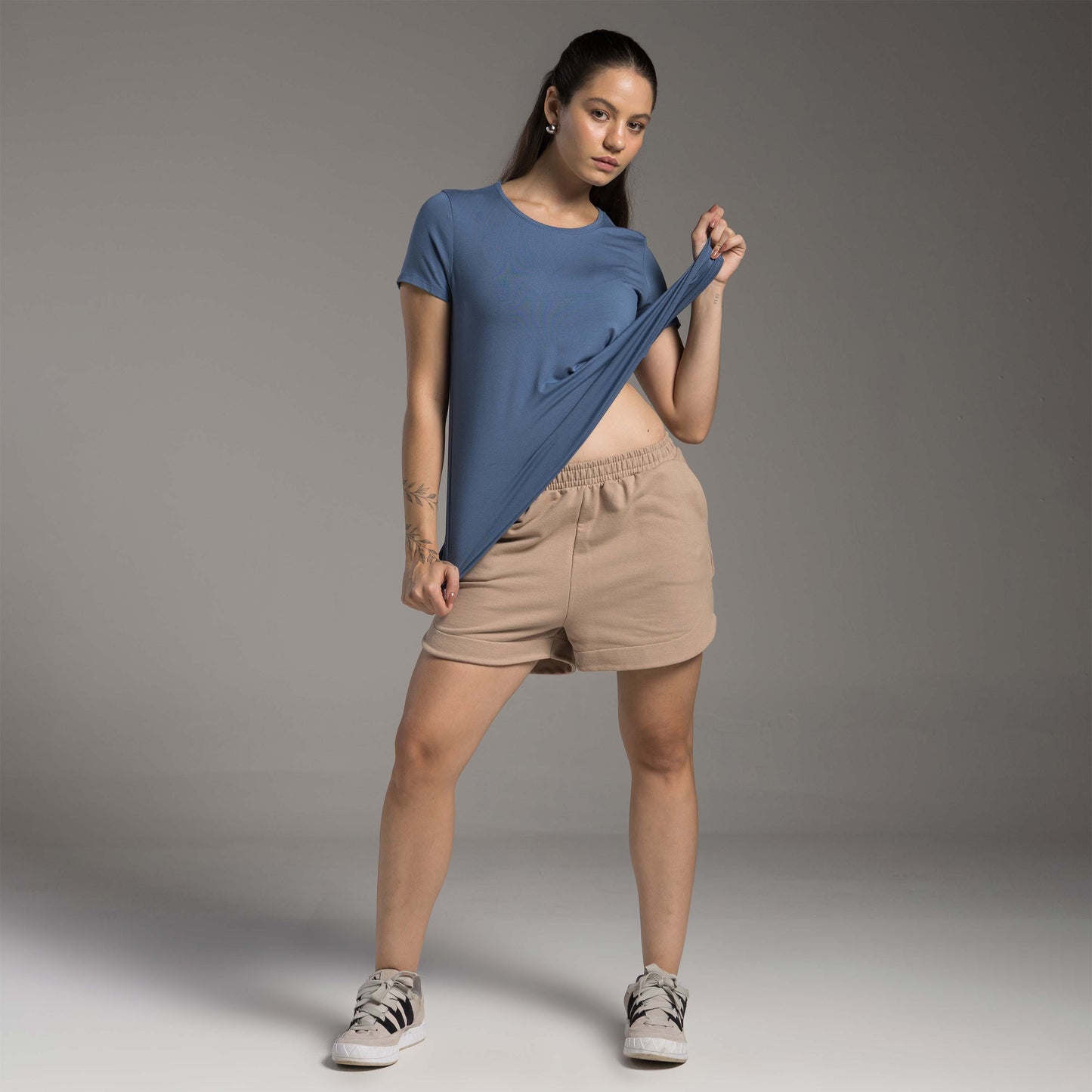 Tech T-Shirt Modal Feminina - Azul Aviador