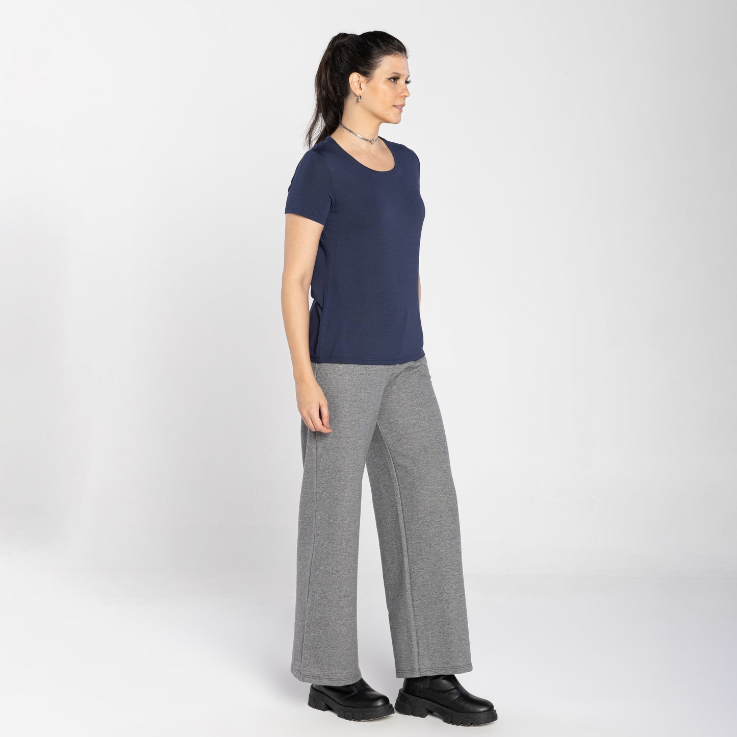 Tech T-Shirt Modal Feminina - Azul Marinho