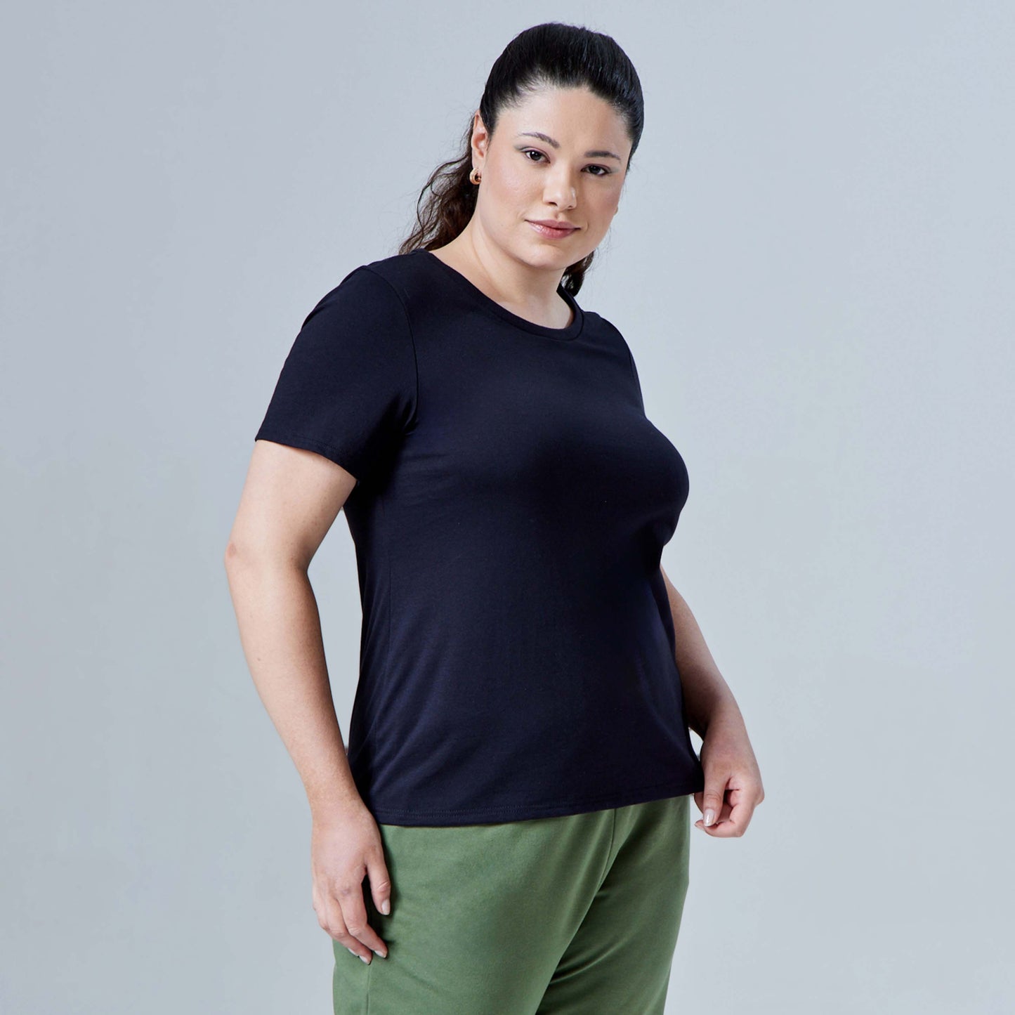 Tech T-Shirt Air Plus Feminina - Preto