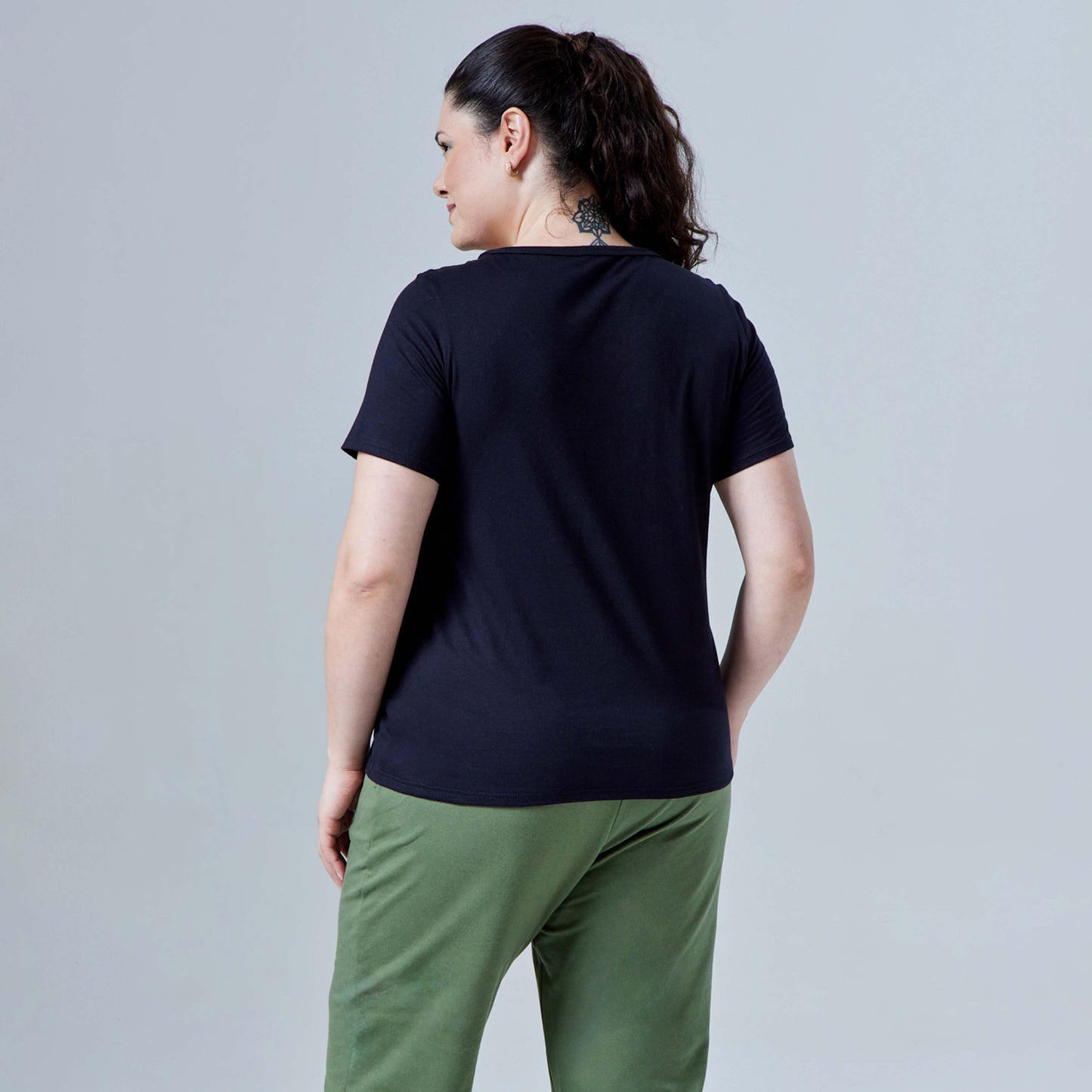 Tech T-Shirt Air Plus Feminina - Preto
