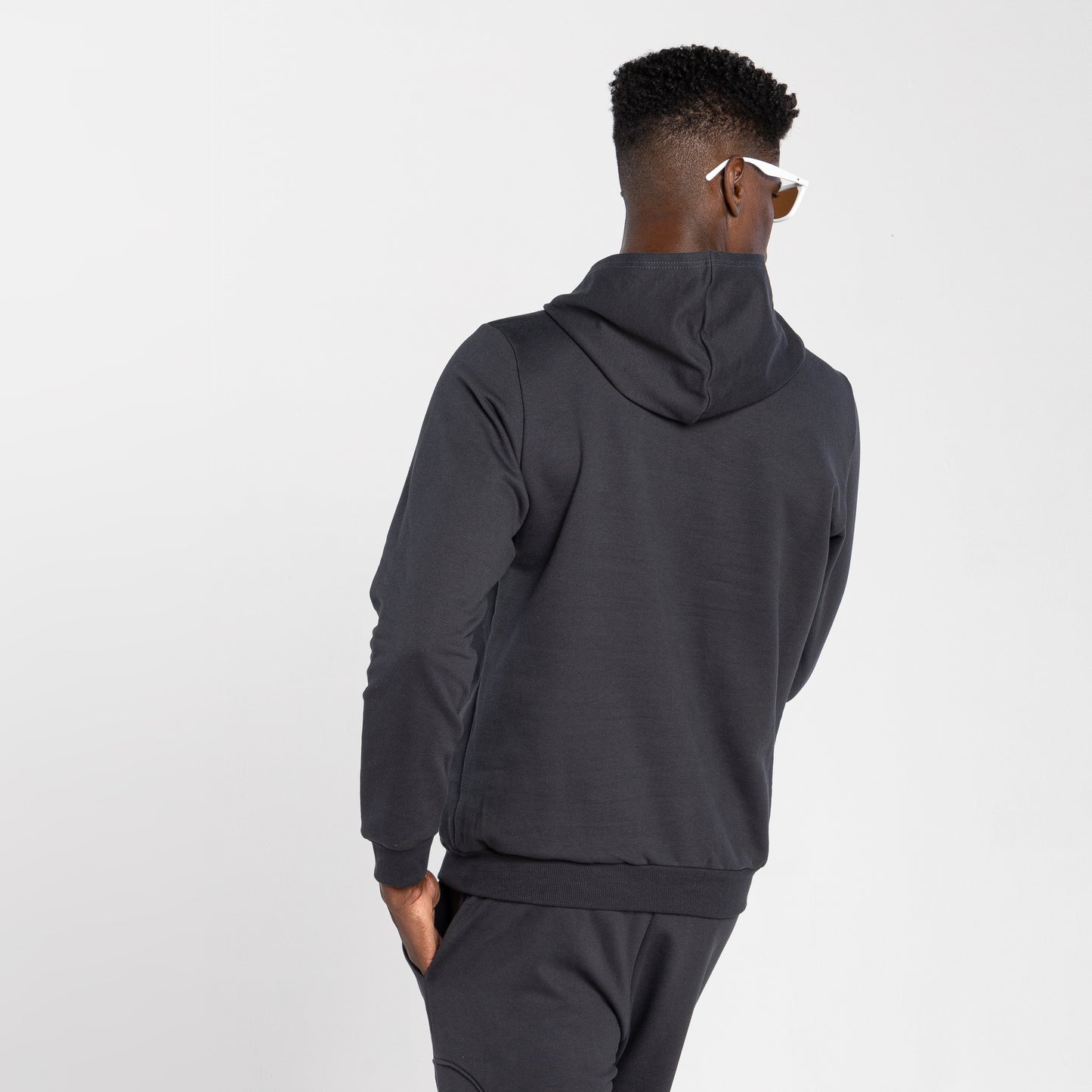 Blusão Tech Impermeável Moletom Flanelado Capuz - Cinza Escuro