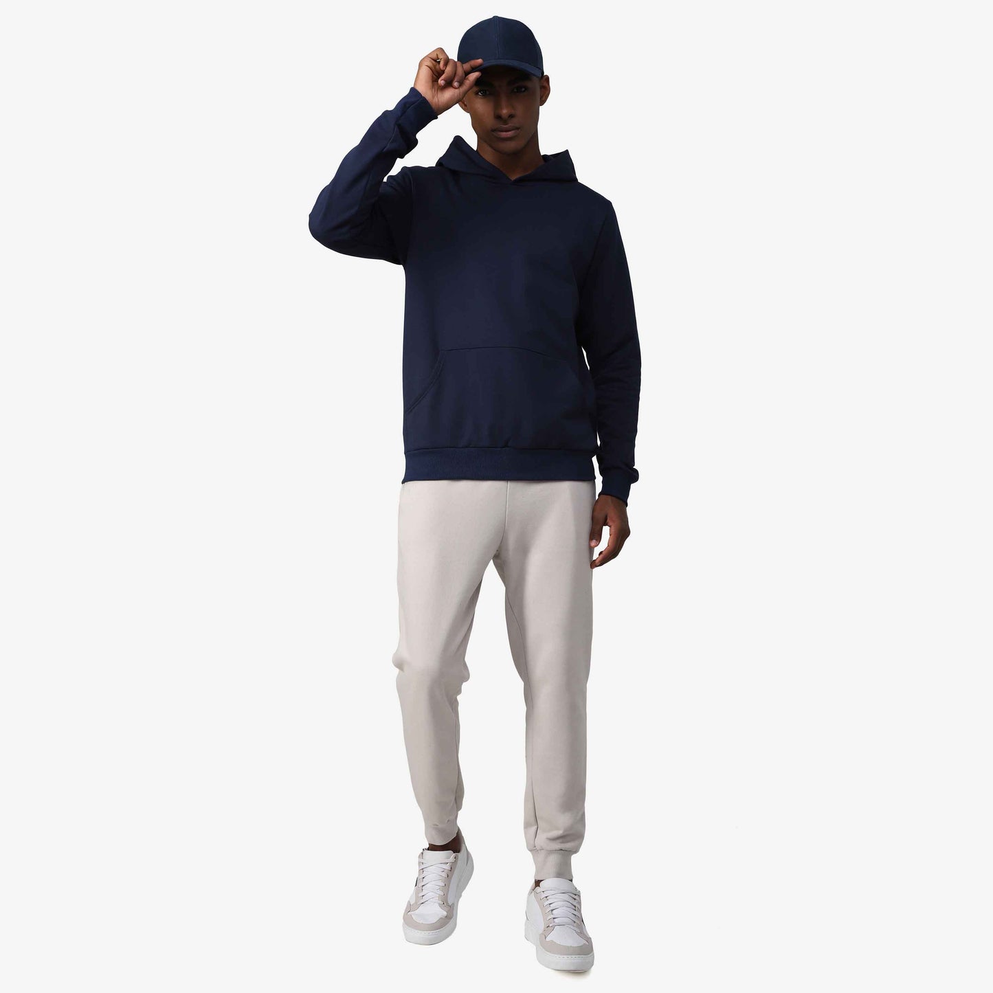Blusão Tech Impermeável Moletom Flanelado Capuz - Azul Marinho