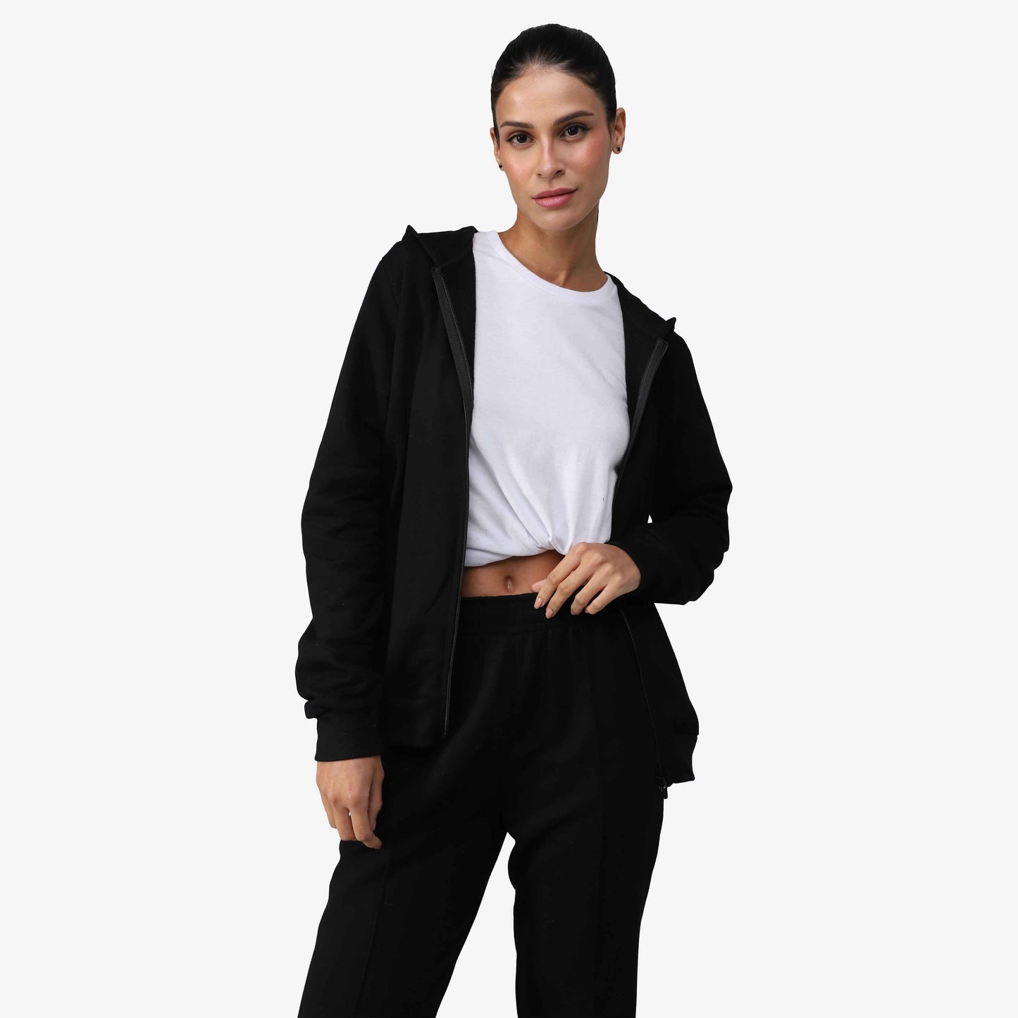 Jaqueta Tech Impermeável Moletom Flanelado - Preto