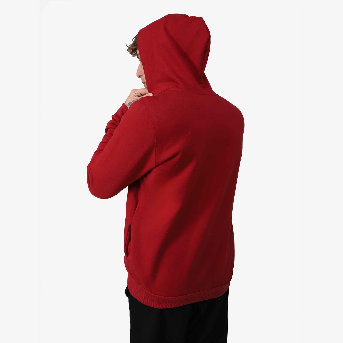Jaqueta Tech Impermeável Moletom Flanelado - Vermelho Escarlate