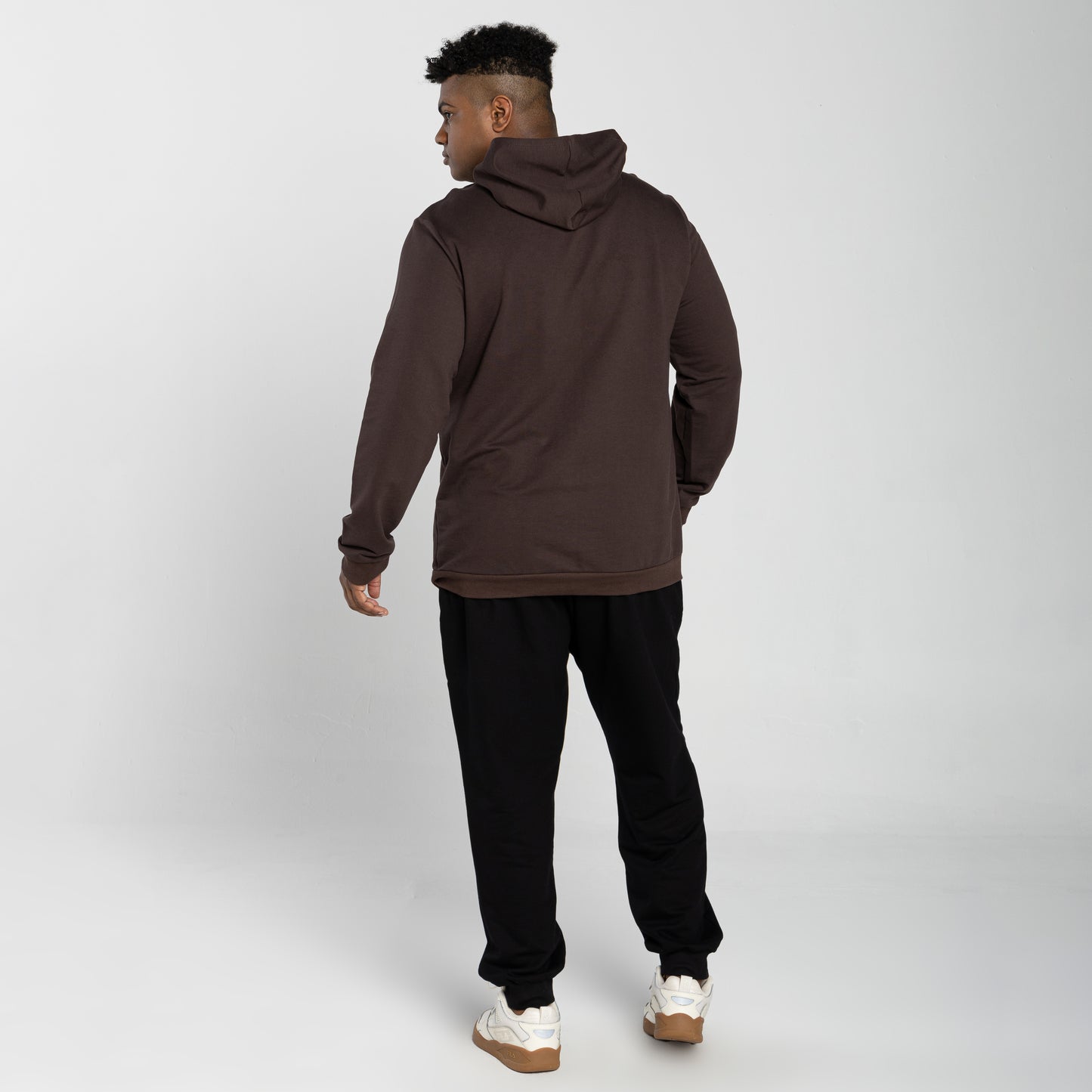 Blusão Tech Impermeável Moletom Flanelado Capuz Plus Masculino - Marrom