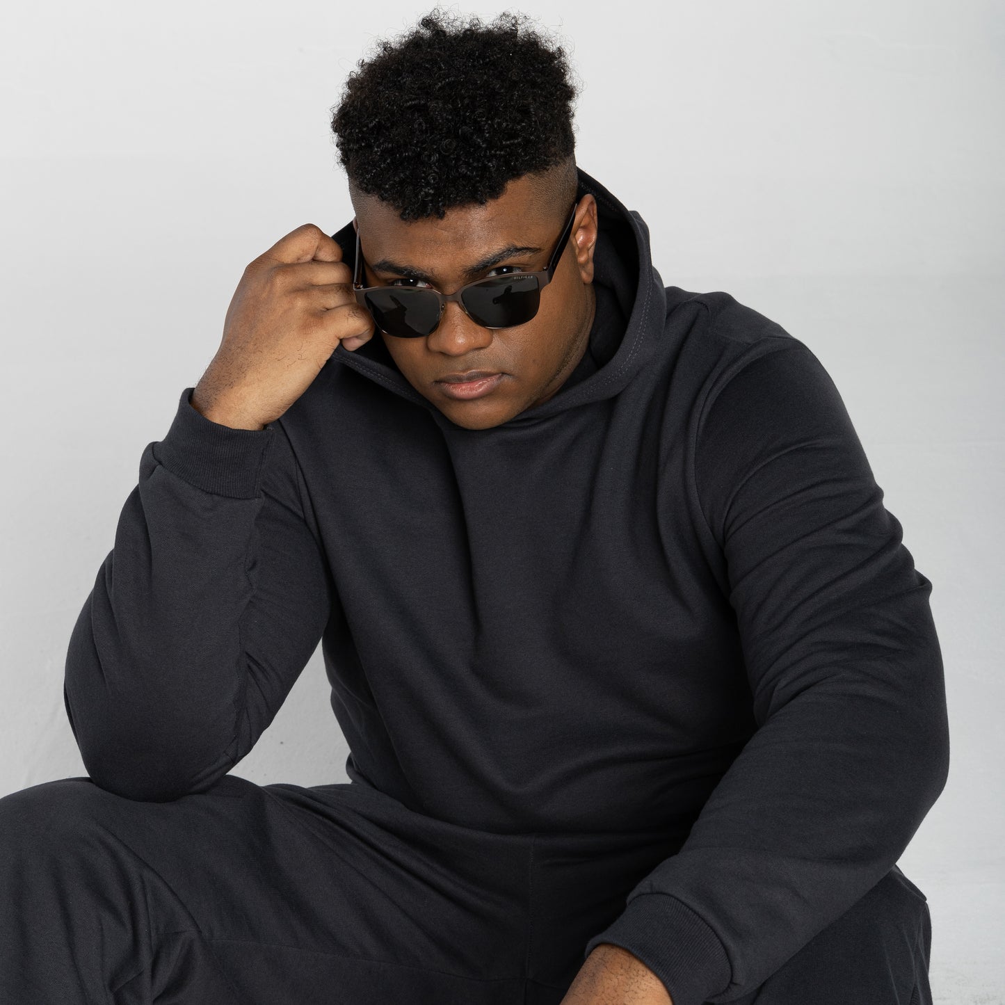 Blusão Tech Impermeável Moletom Flanelado Capuz Plus Masculino - Cinza Escuro