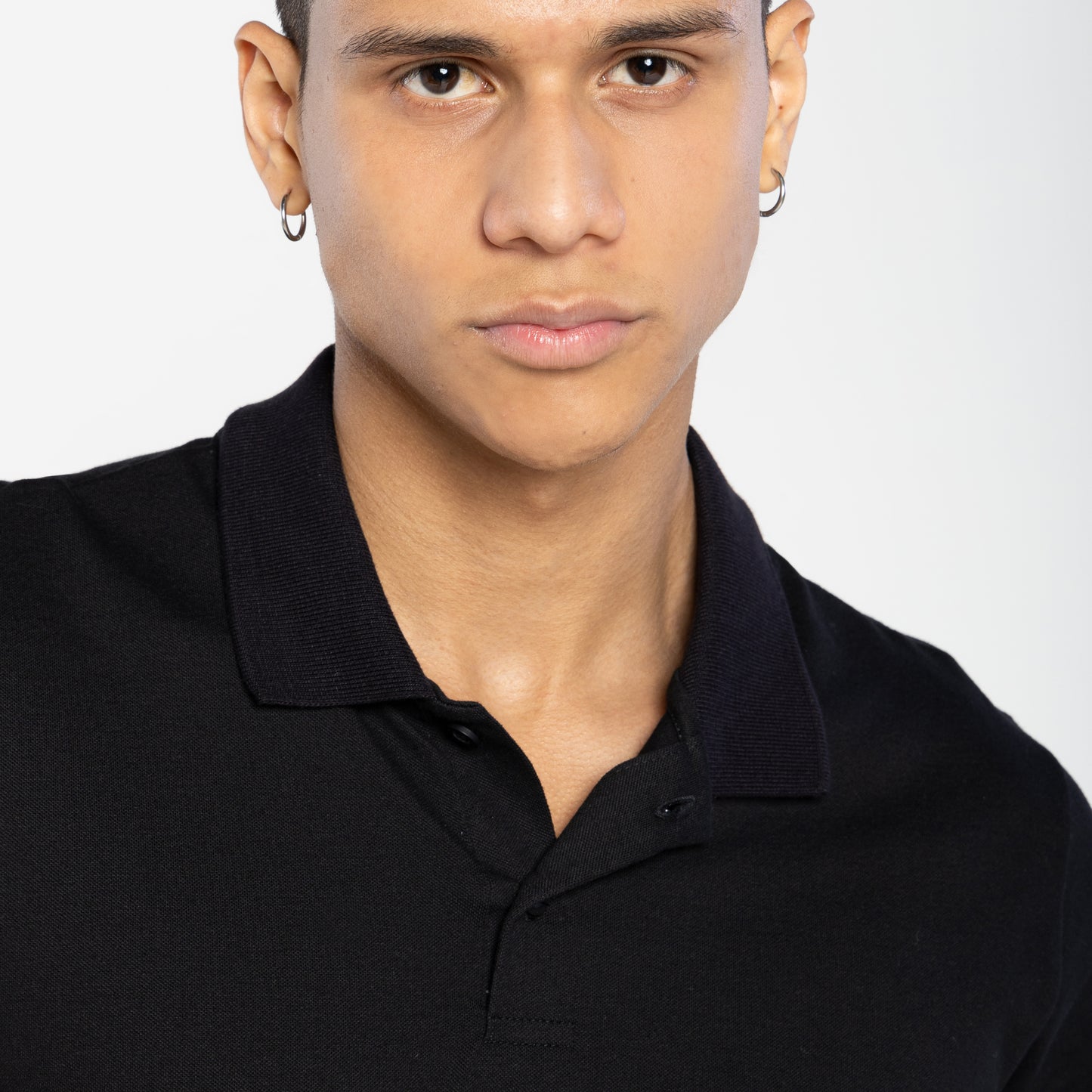 Camisa Polo Tech Anti Odor Piquet Masculina - Preto