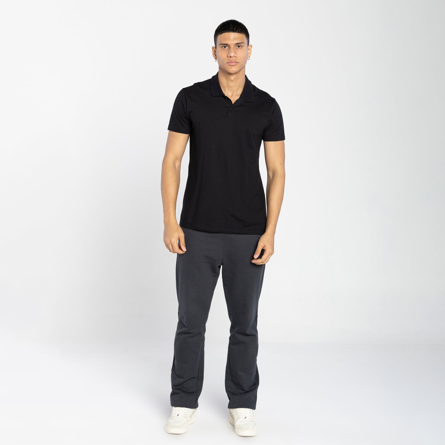 Camisa Polo Tech Anti Odor Piquet Masculina - Preto