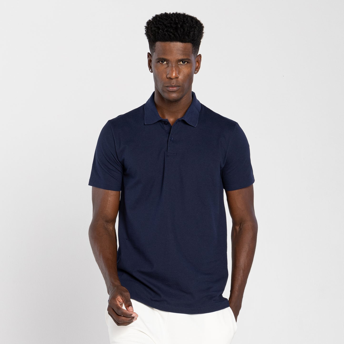 Camisa Polo Tech Anti Odor Piquet Masculina - Azul Marinho