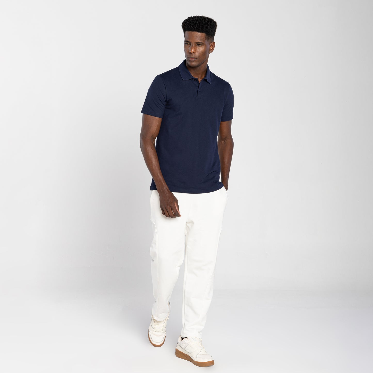 Camisa Polo Tech Anti Odor Piquet Masculina - Azul Marinho