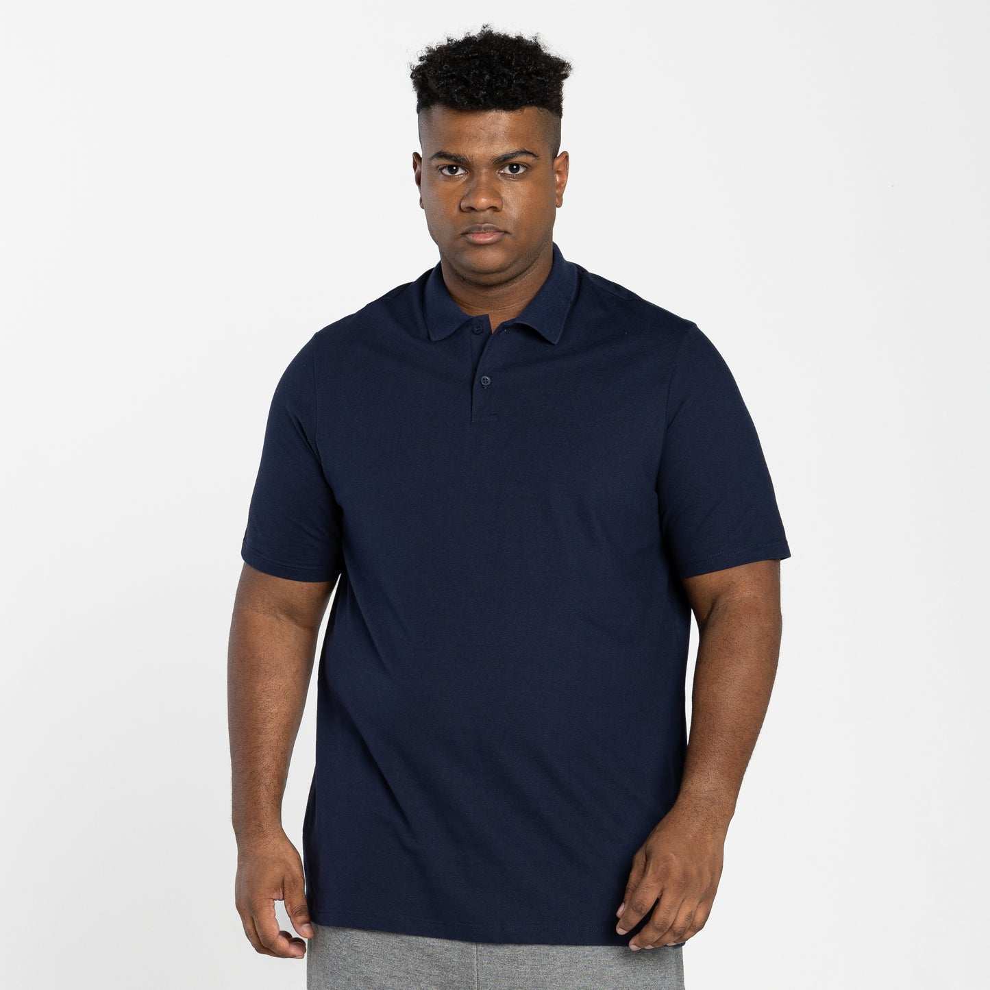 Camisa Polo Tech Anti Odor Piquet Plus Masculina - Azul Marinho