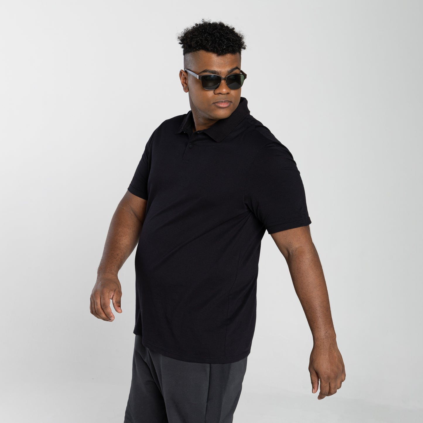 Camisa Polo Tech Anti Odor Plus Masculina - Preto