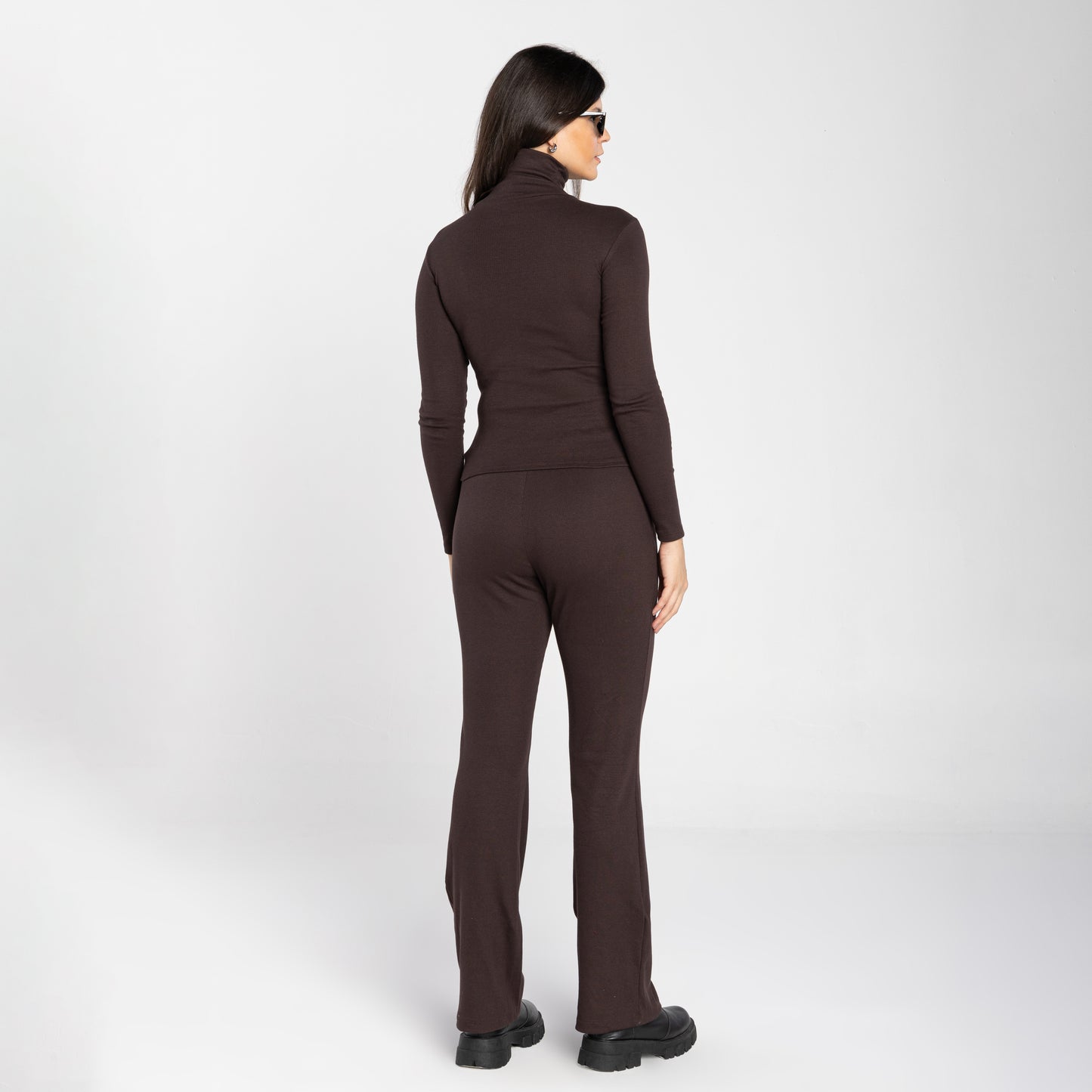 Blusa Ribana Anti Odor Gola Rolê - Marrom