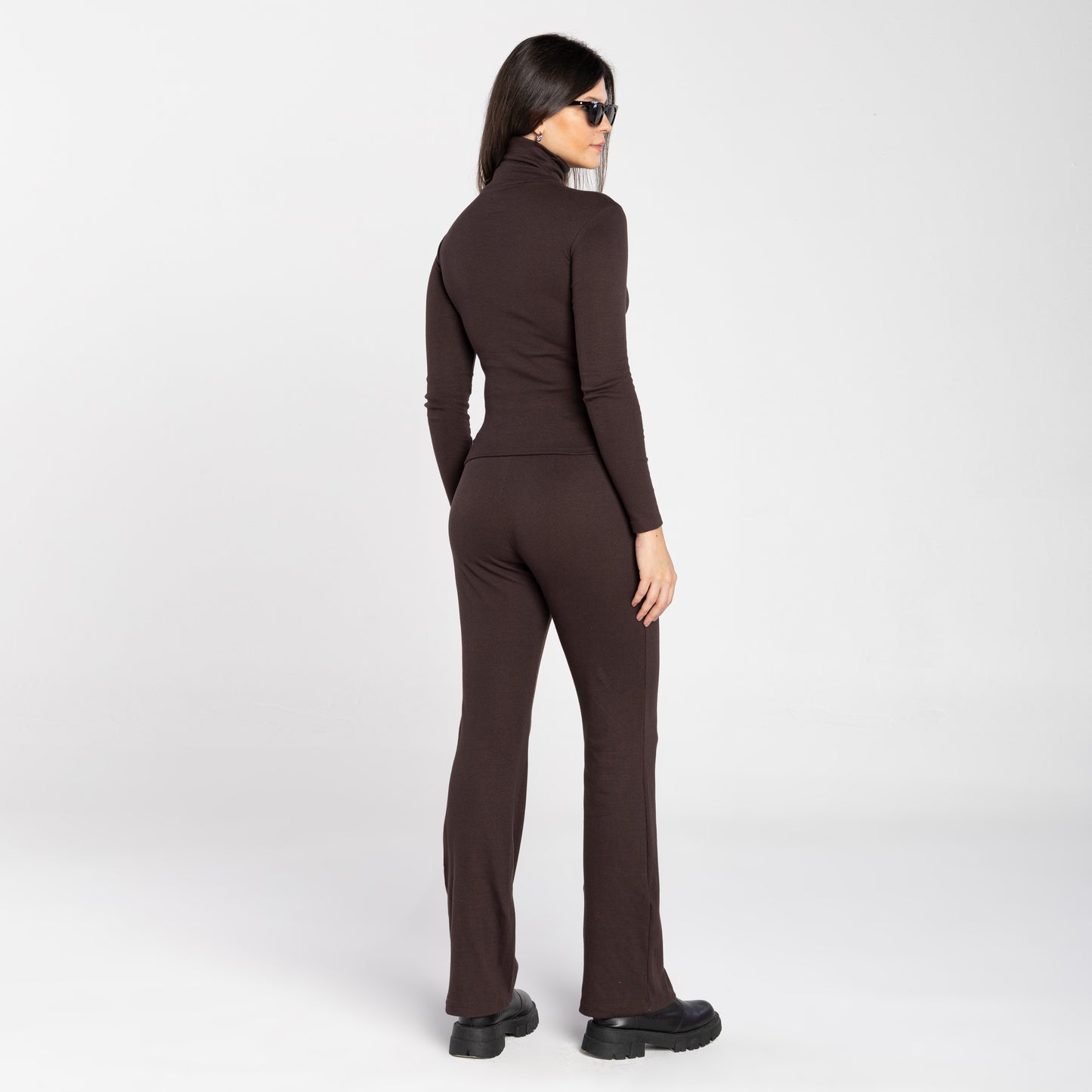 Blusa Ribana Anti Odor Gola Rolê - Marrom
