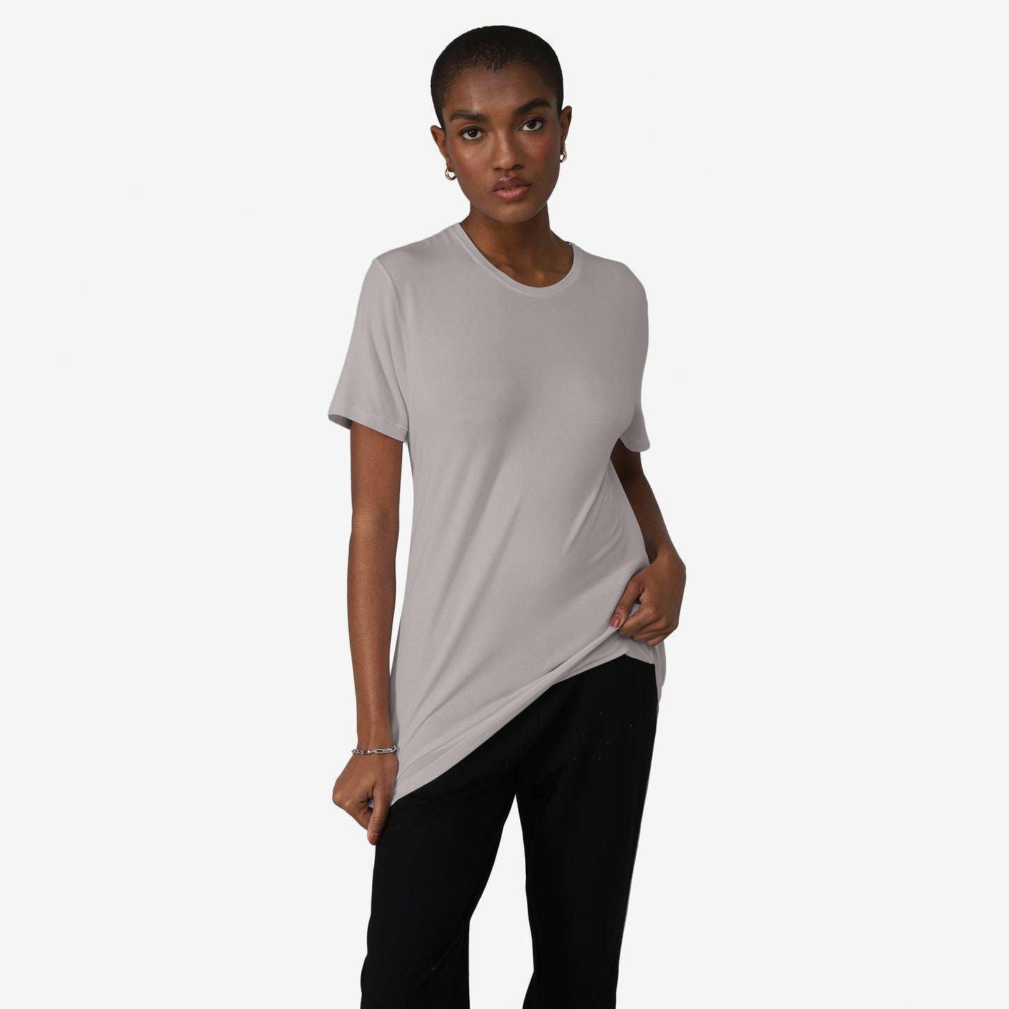 Tech T-Shirt Modal - Cinza Médio