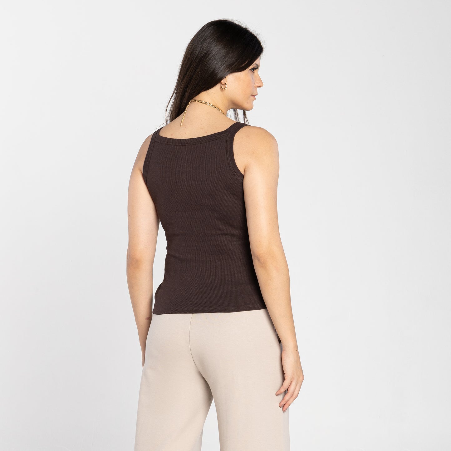 Regata Ribana Tech Anti Odor Feminina - Marrom