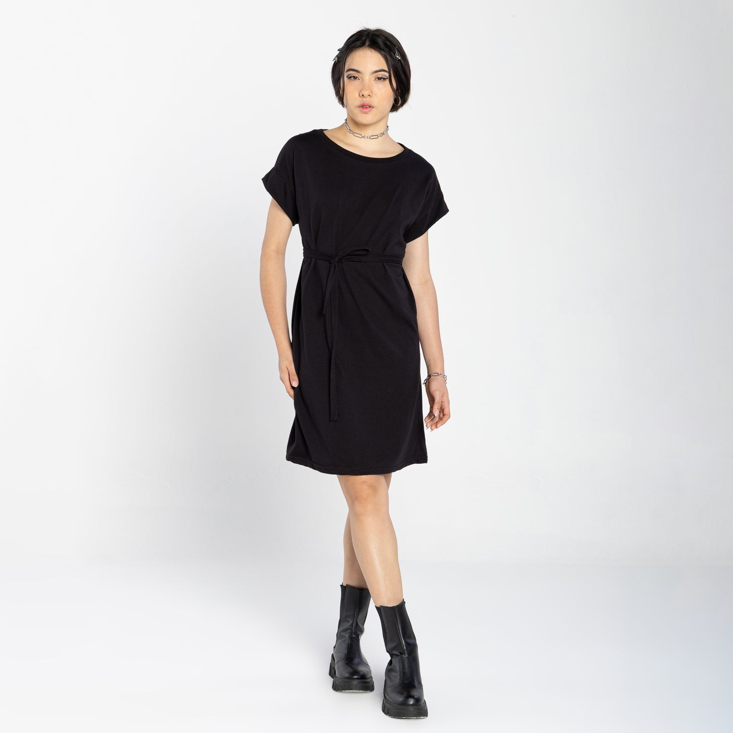 Vestido Amarração Air Feminino - Preto