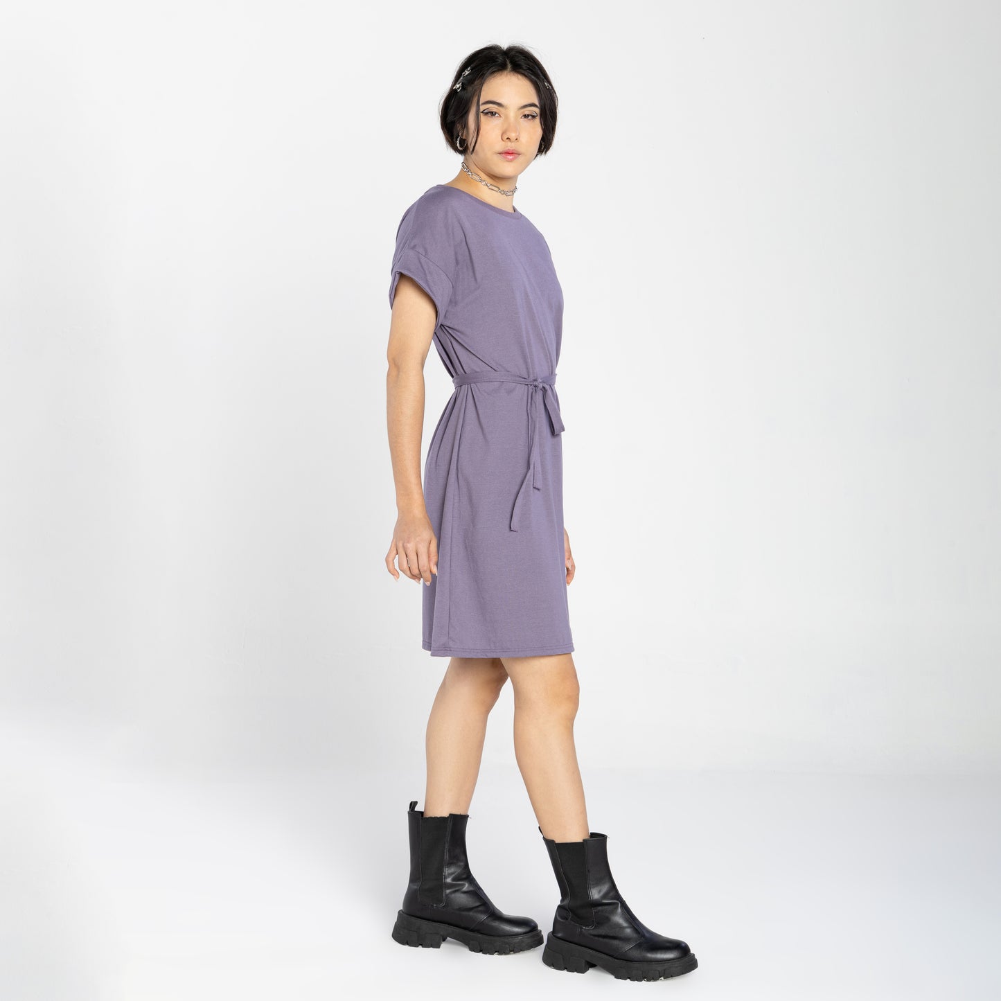 Vestido Amarração Air Feminino - Mirtilo