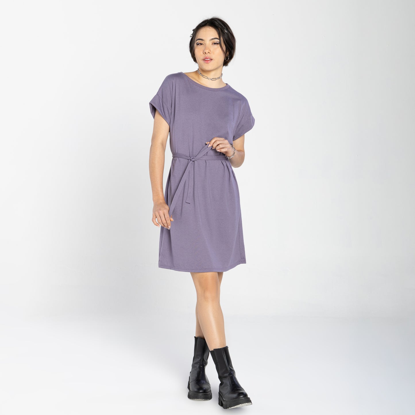 Vestido Amarração Air Feminino - Mirtilo