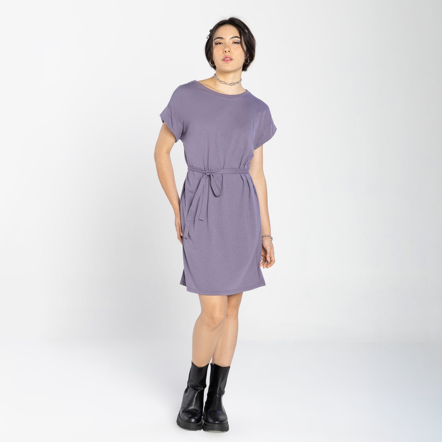 Vestido Amarração Air Feminino - Mirtilo