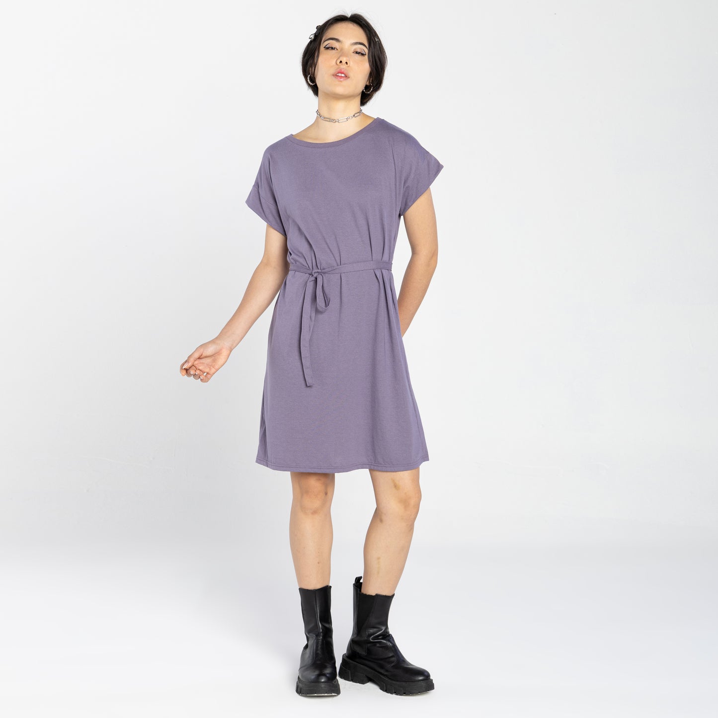 Vestido Amarração Air Feminino - Mirtilo