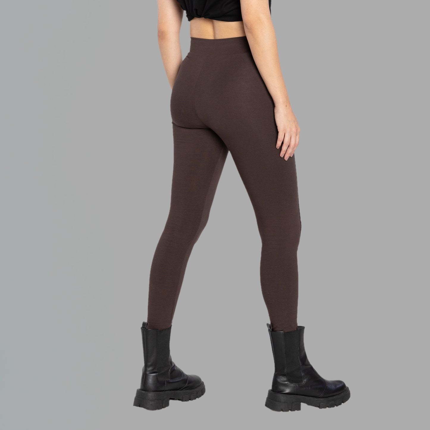 Calça Legging Anti Odor Friso - Marrom