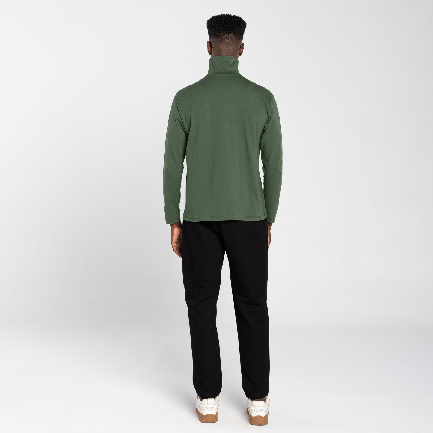 Tech T-Shirt Anti Odor Gola Rolê Masculina - Verde Figo
