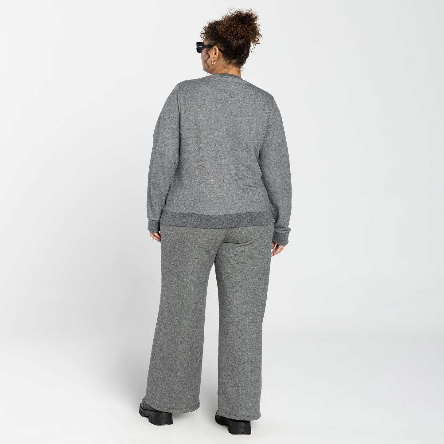 Blusão Moletom Tech Impermeável Plus Feminino - Mescla Escuro