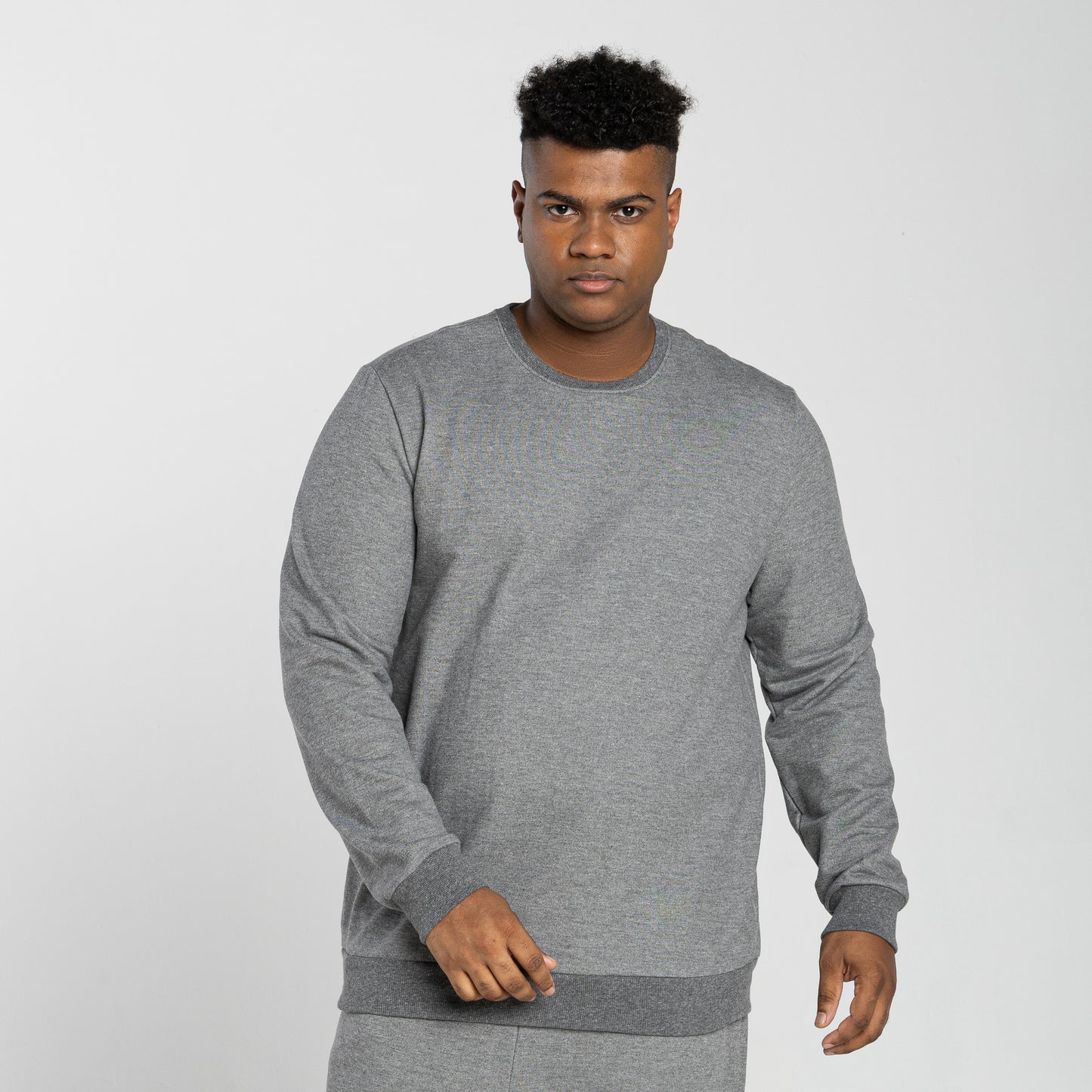 Blusão Moletom Tech Impermeável Plus Masculino - Mescla Escuro