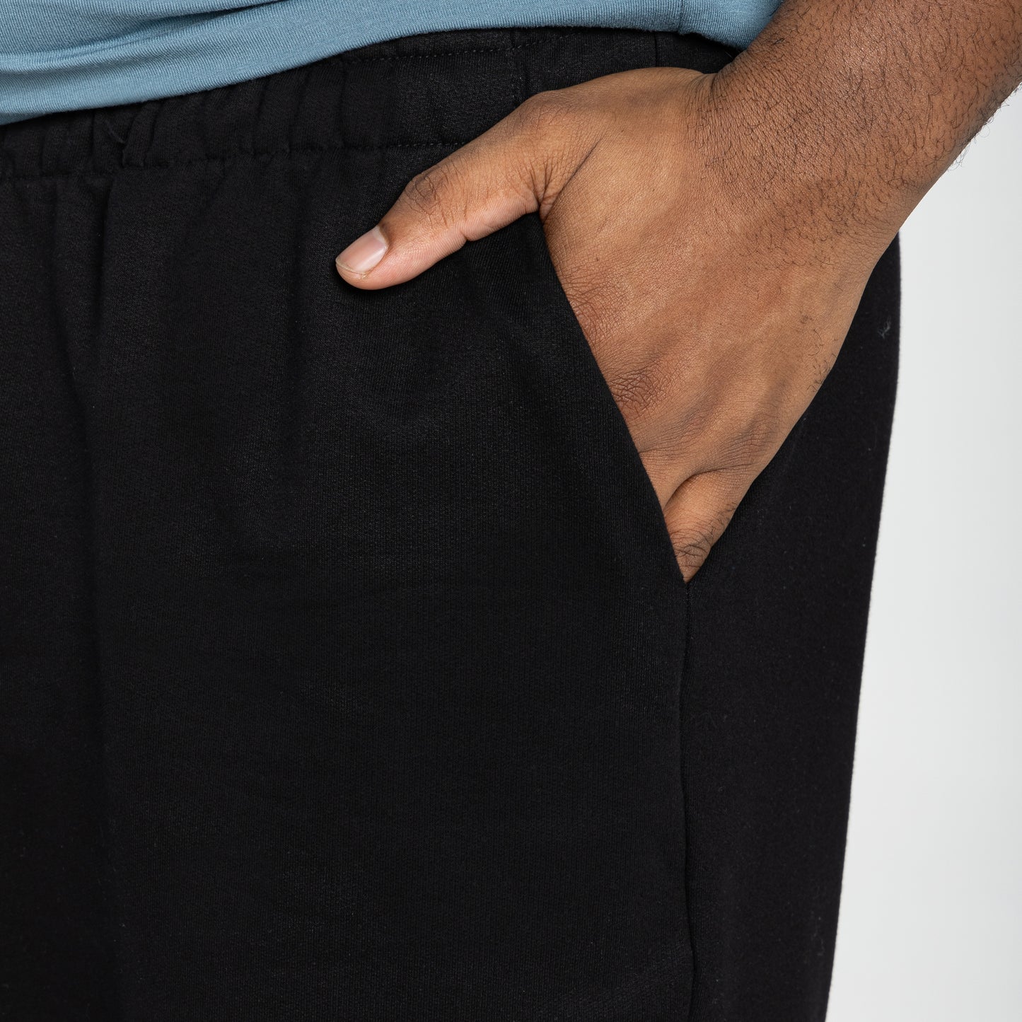 Calça Jogger Moletom Tech Impermeável Plus Masculina - Preto