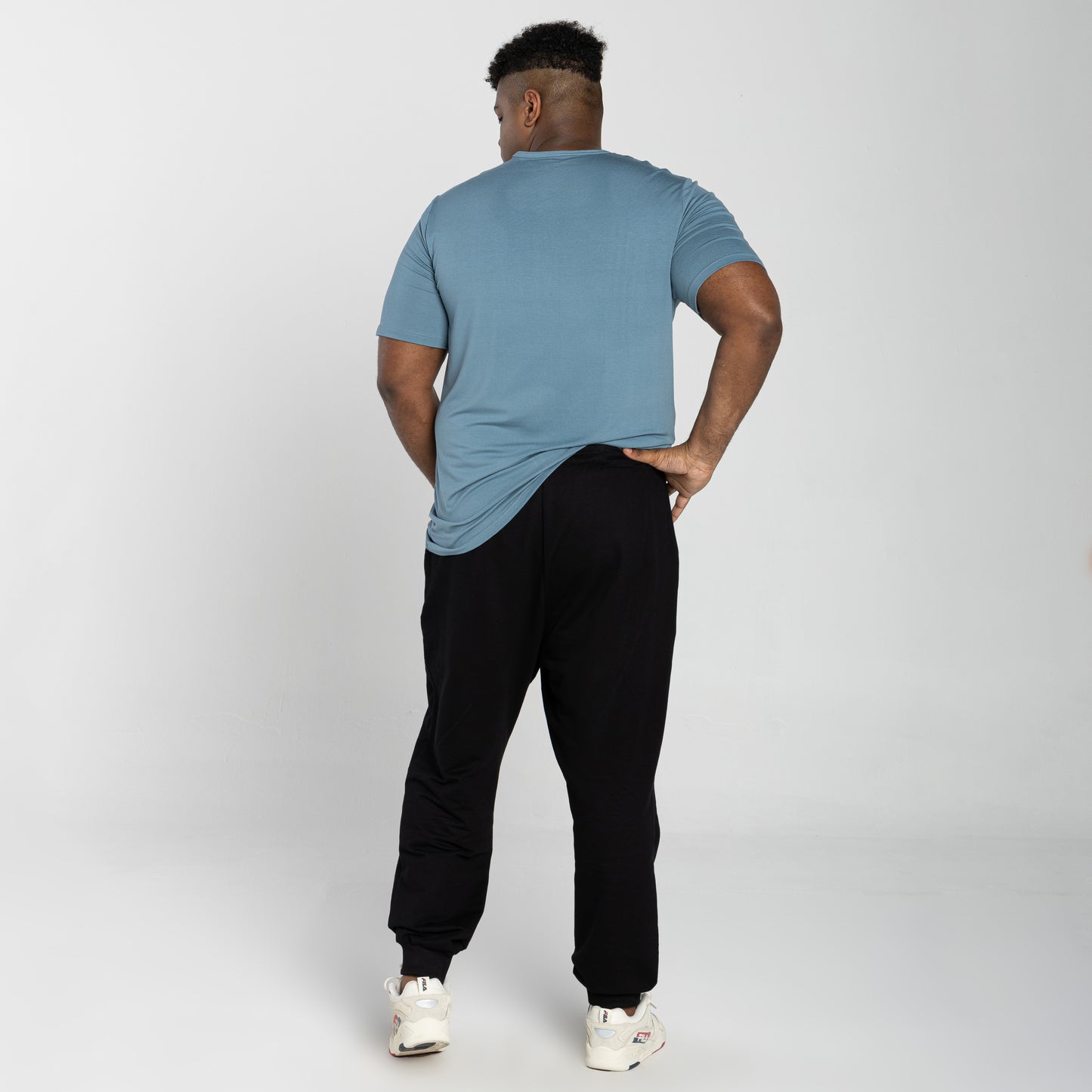 Calça Jogger Moletom Tech Impermeável Plus Masculina - Preto