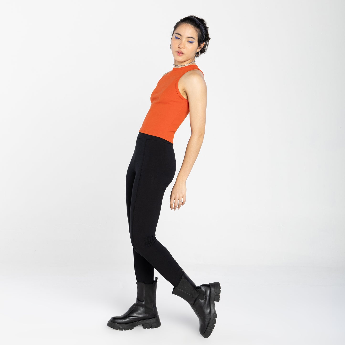 Cropped Ribana Tech Anti Odor Feminino - Laranja Apricot