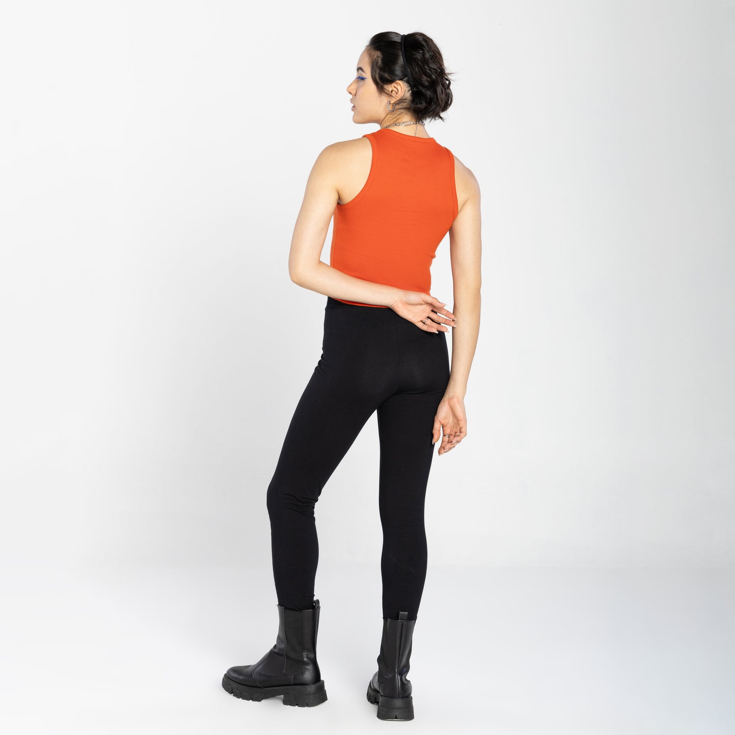 Cropped Ribana Tech Anti Odor Feminino - Laranja Apricot