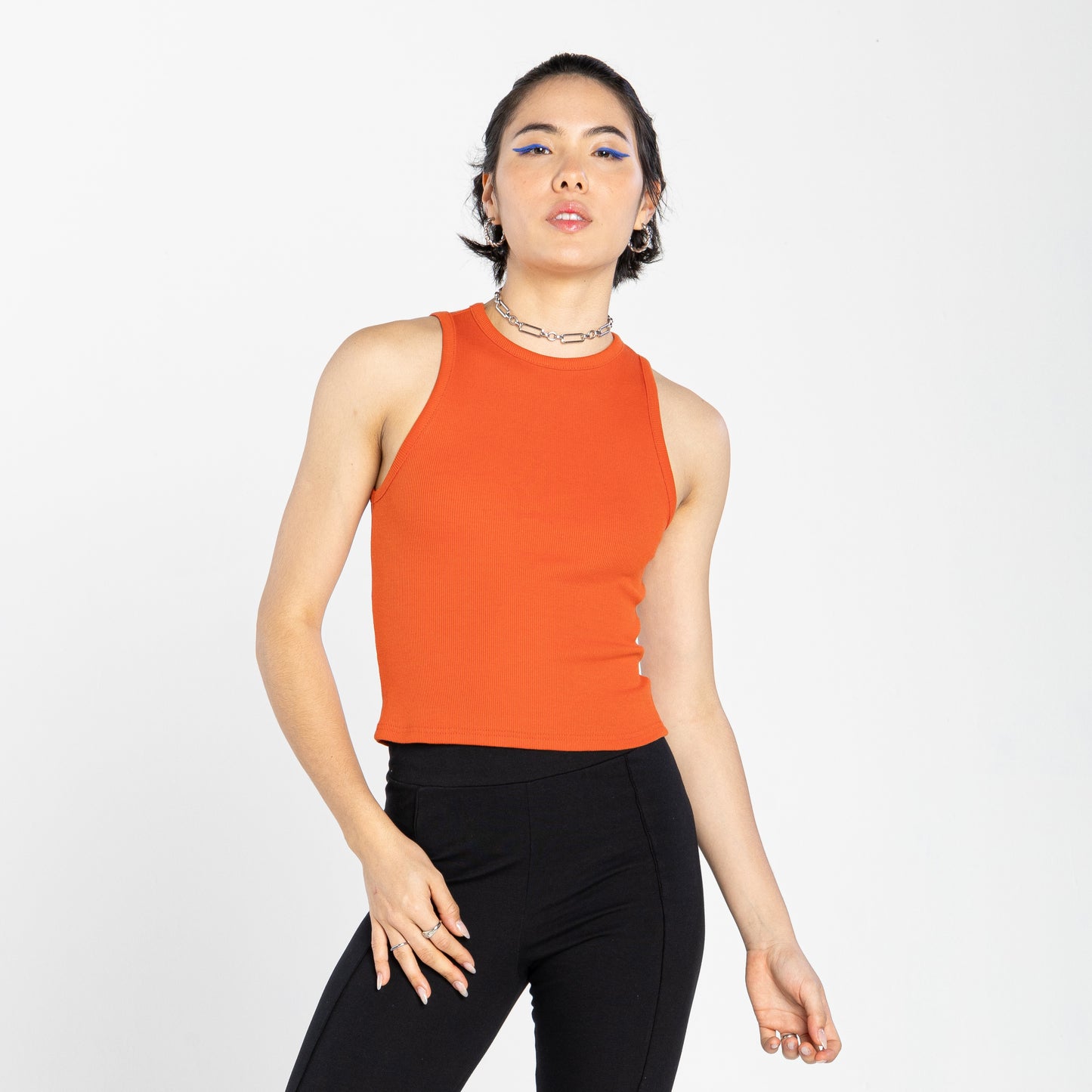 Cropped Ribana Tech Anti Odor Feminino - Laranja Apricot