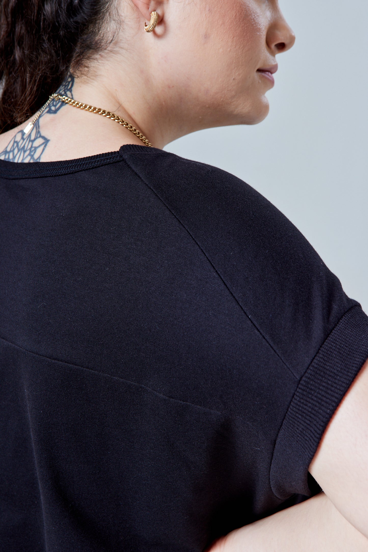 Blusa Tech Air Recorte Plus Feminina - Preto