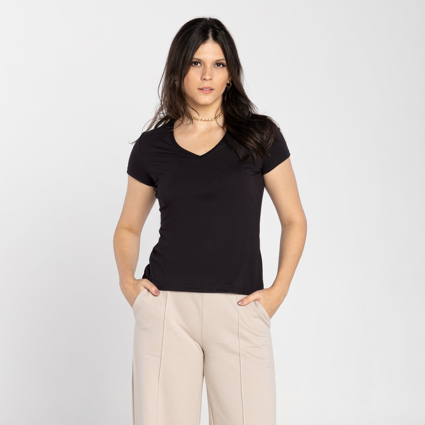 Tech T-Shirt Air Slim Gola V Feminina - Preto