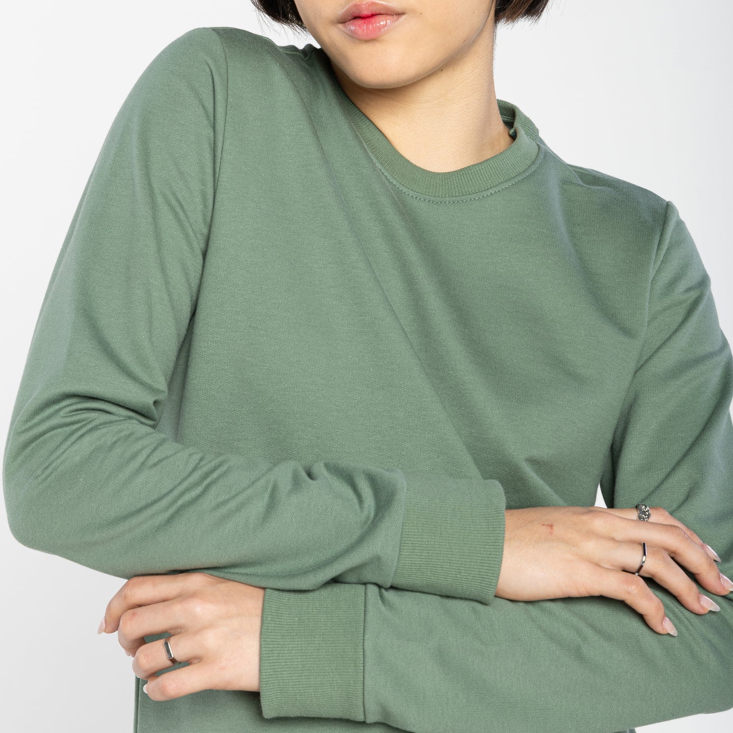 Blusão Moletom Tech Impermeável Feminino - Verde Alecrim