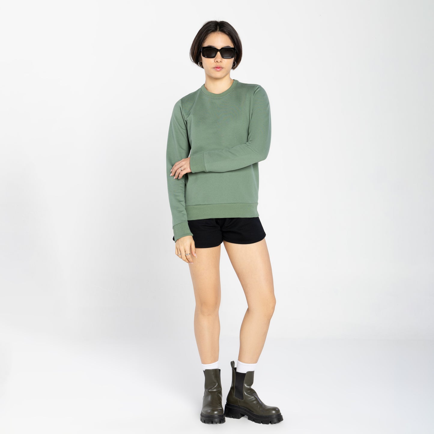 Blusão Moletom Tech Impermeável Feminino - Verde Alecrim